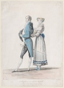 Engländer im Anzug, aus Collections de Costumes dessinés, 1814-24