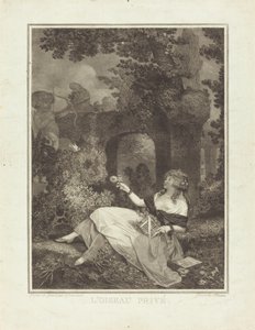 Der gefangene Vogel von Philibert Louis Debucourt