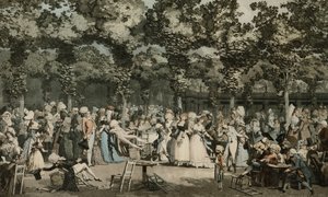 Die öffentliche Promenade; Le Promenade Publique, 1792 von Philibert Louis Debucourt