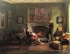 Innenraum mit Viscount und Viscountess Lee of Fareham von Philip Alexius de Laszlo