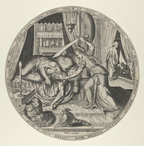 Judith aus Berühmte Frauen aus dem Alten Testament, Satz von 6 von Philip Galle