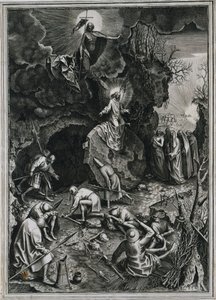 Die Auferstehung Christi, ca. 1562 von Philip Galle