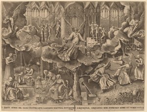 Das Gleichnis von den klugen und törichten Jungfrauen von Philip Galle after Pieter Bruegel the Elder