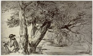 Landschaft von Jan Lievens von Philip Henry Delamotte