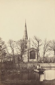 Kirche vom Flussufer von Philip Henry Dellamotte