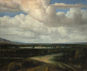 Ein Panoramablick mit einem Landgut, ca. 1649