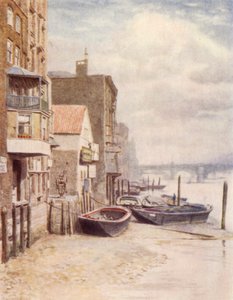 Alte Gebäude vom St. Pauls Pier, 1894