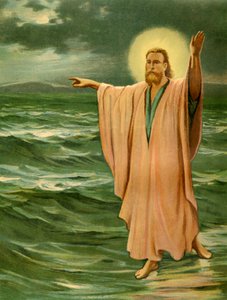 Jesus geht auf dem Wasser