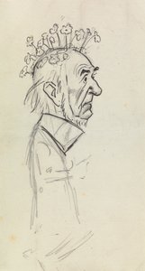 Karikaturporträt von Gladstone
