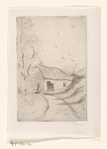 Haus an einem Landweg von Philip Zilcken (signed by artist)