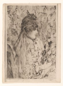 Frau mit Blumenstrauß von Philip Zilcken (signed by artist)