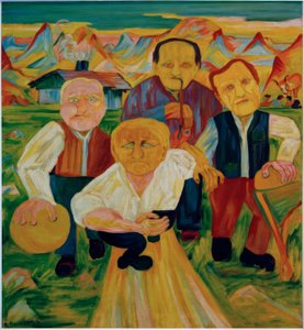 Kegler auf der Alp