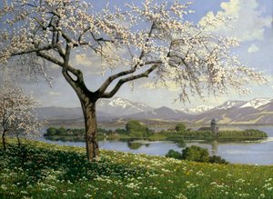 Bayerische Landschaft im Frühling, Philipp Graf von Philipp Graf