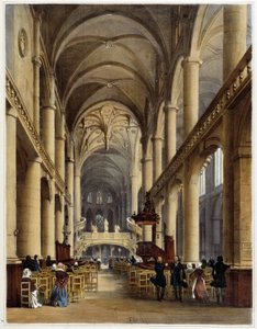Innenraum der Kirche St Etienne du Mont - in „Promenade dans Paris et ses environs“ von Philippe Benoist