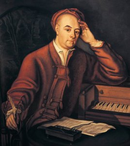 Georg Friedrich Händel (1685-1759), deutsch-englischer Musiker, Gemälde von Philippe Mercier c. 1725