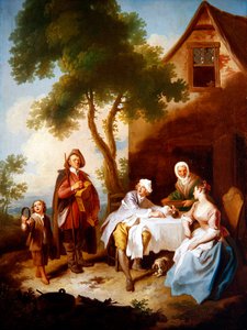Der Besuch des Minnesängers von Philippe Mercier