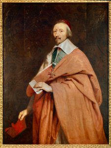 Armand Jean du Plessis, Kardinal de Richelieu: Porträt aus der Werkstatt von Philippe de Champaigne von Philippe de (studio of) Champaigne