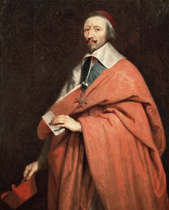 Porträt von Armand Jean du Plessis, Kardinal de Richelieu