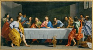 Das Abendmahl, auch Das kleine Abendmahl genannt von Philippe de Champaigne
