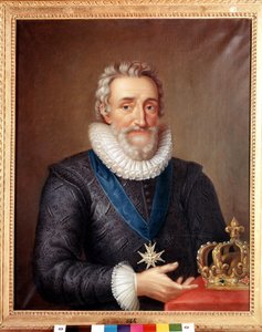 Porträt von Heinrich IV. (1553 - 1610), König von Frankreich. Gemälde von Philippe de Champaigne. Stockholm Nationalmuseum von Philippe de Champaigne