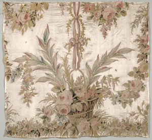 Bettdeckenfragment, ca. 1760-1770 von Philippe de Lasalle