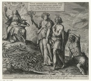 Allegorie über Buße und Reue von Philips Galle (attributed to workshop of)