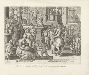 Enthauptung des Jakobus des Älteren (Apostelgeschichte) von Philips Galle (possibly)