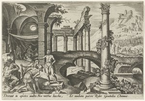 Die Trunkenheit Noahs von Philips Galle