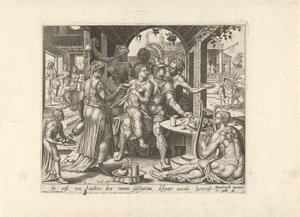 Der verlorene Sohn verschwendet sein Erbe von Philips Galle