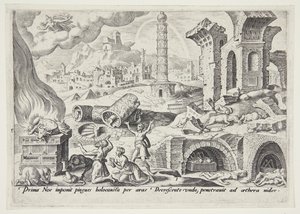 Noahs Opfer von Philips Galle