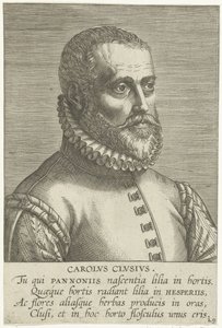 Porträt von Carolus Clusius von Philips Galle