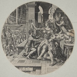 Samson und Delilah von Philips Galle