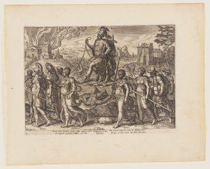 Die Macht des Königs [3 Esdras 4:3-8], aus Die vier stärksten Mächte von Philips Galle