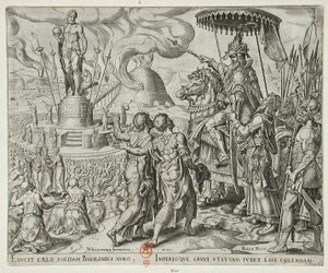 Die Geschichte von Schadrach, Meschach und Abednego von Philips Galle