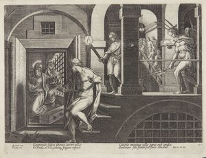Die Bekehrung des Wärters von Philips Galle