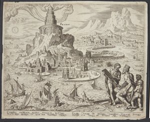 Der Leuchtturm von Alexandria von Philips Galle