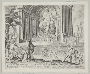 Die Statue des Jupiter in Olympia