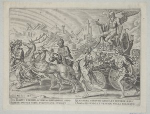 Der Triumph der Zeit von Philips Galle