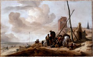 Eine Küstenszene von Philips Wouwerman