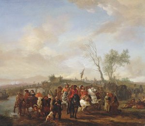 Eine Armee auf dem Marsch von Philips Wouwerman