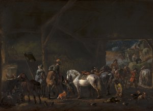 Der Aufbruch aus dem Stall von Philips Wouwerman