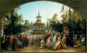 Die Tanzplattform in den Cremorne Gardens, 1864 von Phoebus Levin