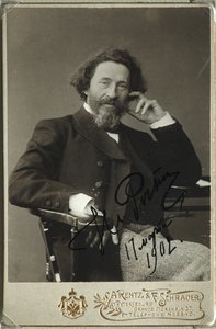 Porträt des Künstlers Ilja Repin 1844-1930 von Photo studio H. Rentz and F.