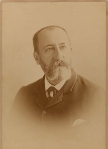 Porträt des Komponisten Camille Saint-Saëns 1835-1921 von Photo studio J. Lacroix.