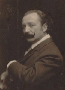 Porträt des Komponisten Xavier Leroux 1863-1919, 1910 von Photo studio Paul Berger.