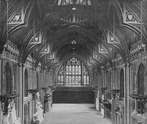 Innenraum der Guildhall, City of London, um 1904-1906 von Photochrom Co Ltd of London