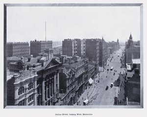 Collins Street, Blick nach Westen, Melbourne von Photographer Australian