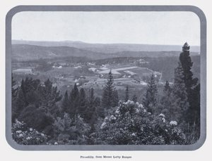 Piccadilly, von den Mount Lofty Ranges von Photographer Australian
