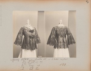 Albumseite: House of Worth, Jacke (Mantelet) von Photographer French
