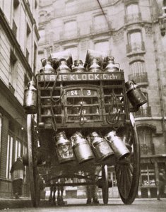 Milchwagen in Clichy von Photographer French